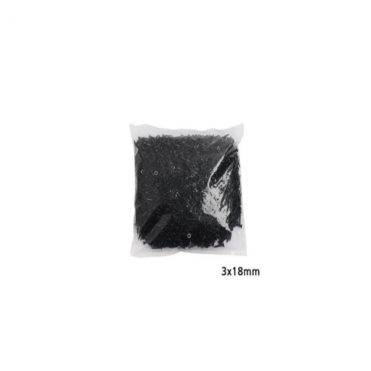 3mm 피스 나사못 2000개입 길이 18mm 흑색 고정못 칼브럭 칼피스