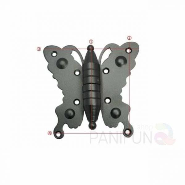 나비 경첩 93x90 흑색 철물경첩 소가구경첩 장식장경첩 서랍장경첩 옛날경첩