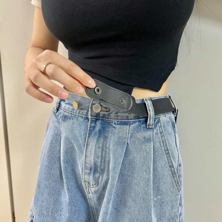 노버클 벨트 블랙 버클없는벨트 늘어나는벨트