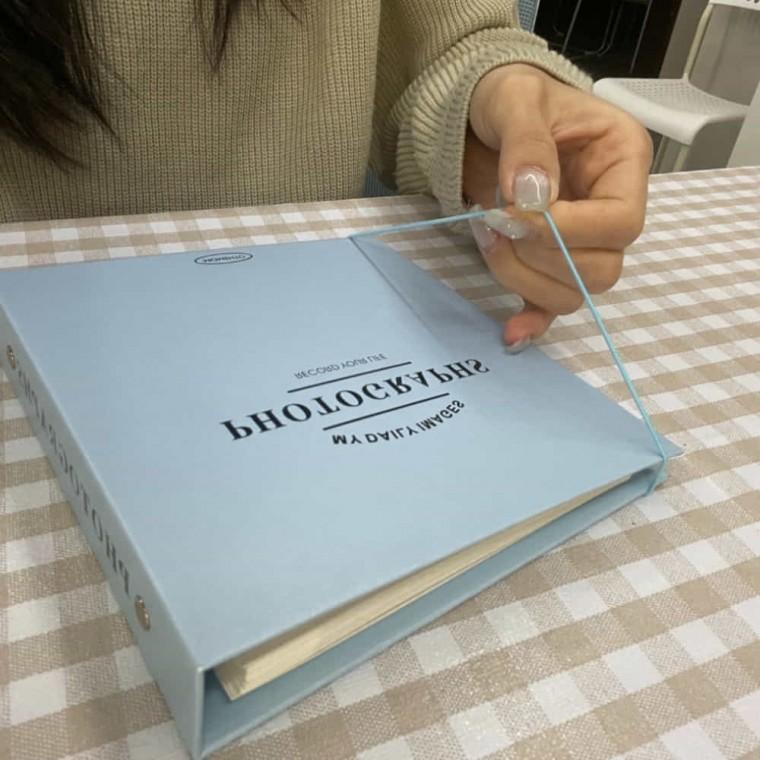 포토북 블루 사진인화앨범 아기앨범만들기