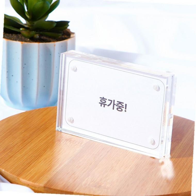 아크릴가격표홀더9x6cm 투명카드홀더 가격표스탠드