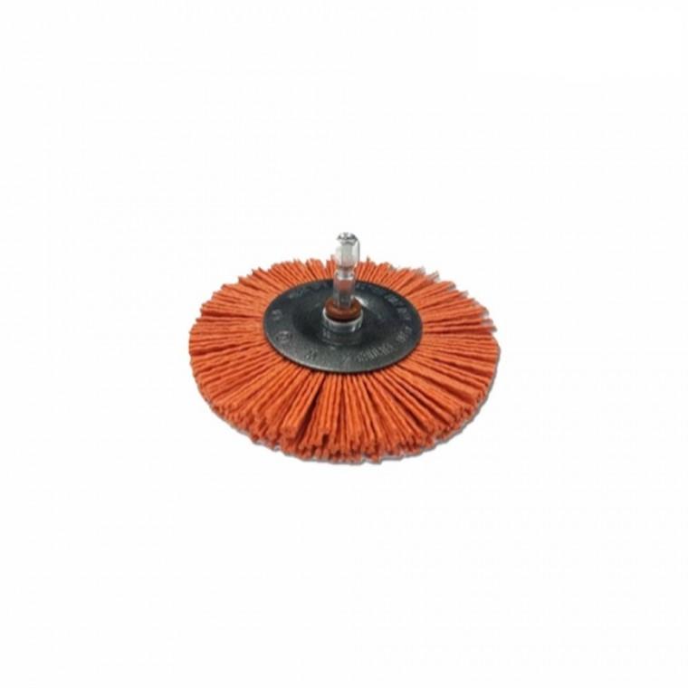 휠브러쉬 나일론 100mm 1502000 원형솔 전동비트 사포연마휠
