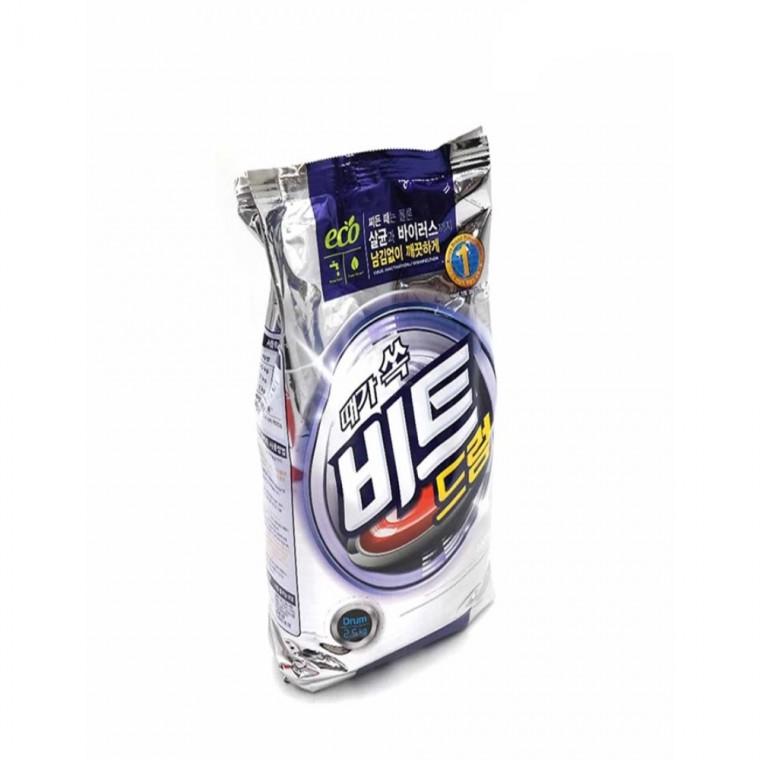 가루세제 드럼용 2.5kg 리필파우치 빨래세제 세척세제 세탁세제