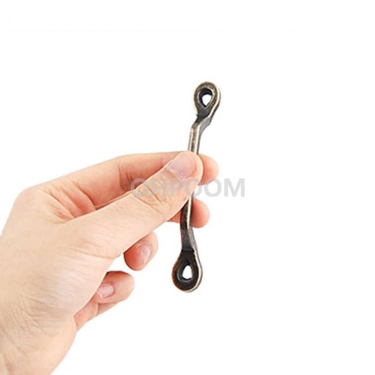 캐스팅손잡이 일자2구 엔틱 산업용손잡이 수납장손잡이 장식장손잡이