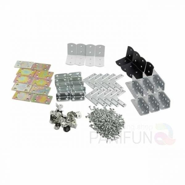 DIY 꺽쇠세트 8종 224개 연결철물 가구꺽쇠 가구철물 가구브라켓 가구자재