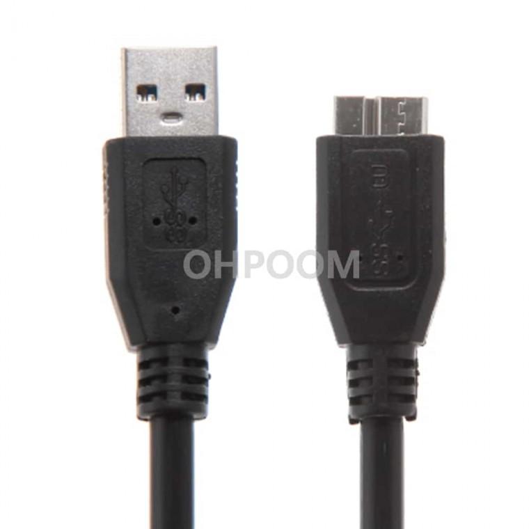 USB 3.0 케이블 마이크로B1.2M USB3.0B타입 usb3.0btoa 외장하드케이블