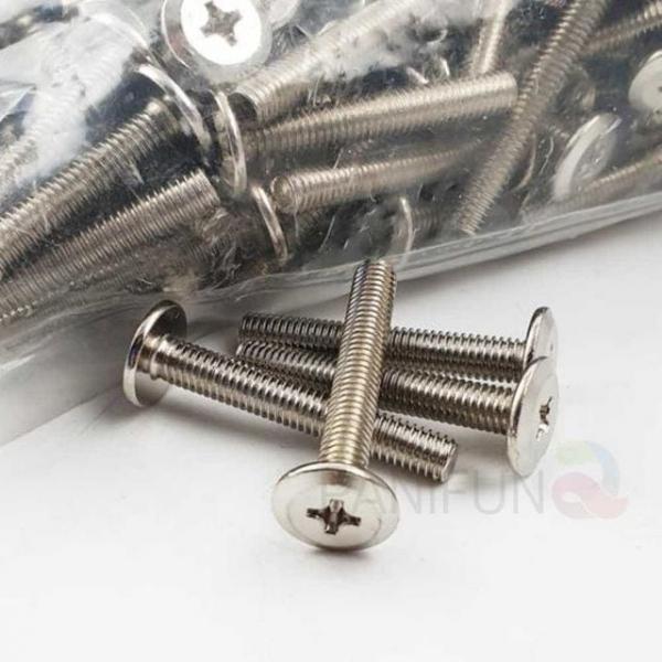 6mm 니켈 6x20 평볼트 연결피스 연결볼트 원목피스 목재피스 목공피스
