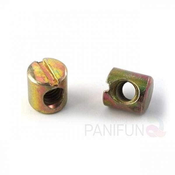 연결 짱구너트 6mm 500개 번데기너트 가구너트 조임너트 나사핀 체결너트
