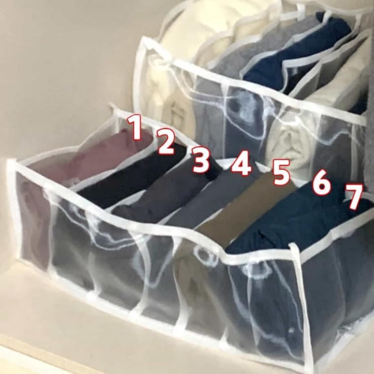 서랍 칸막이 7칸 중형 레깅스정리 옷정리함