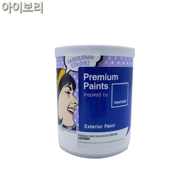 수성페인트 외부용 무광 아이보리 1L 빠데 담장 빠대