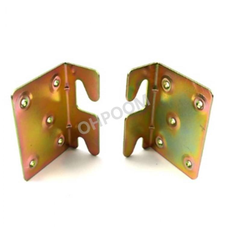 침대철물 89mm 경첩꺽쇠 가구경첩 침대브라켓
