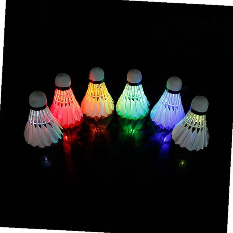 LED 야광셔틀콕 4P 셔틀콕LED 배드민턴공