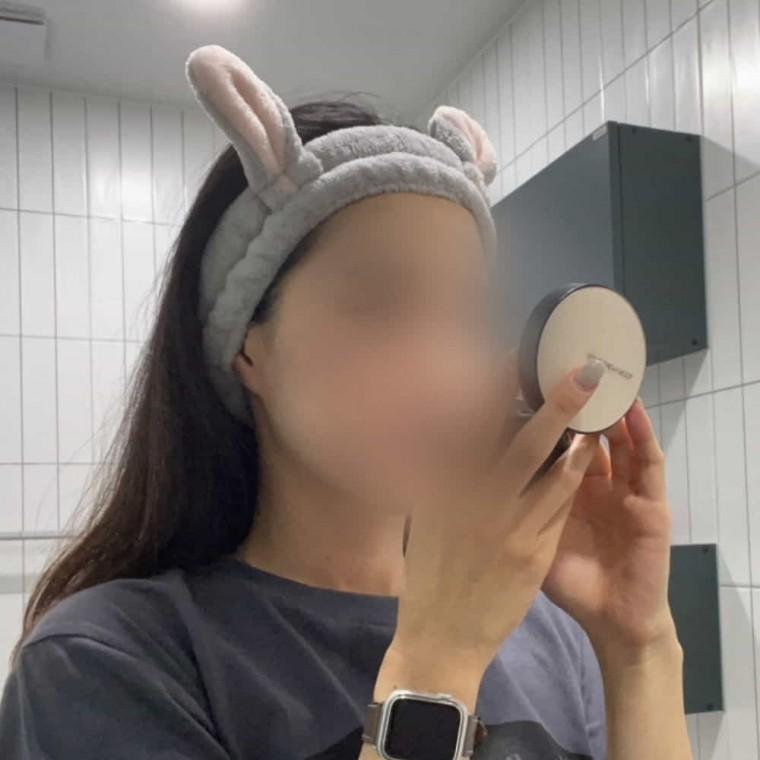 토끼 세안밴드 그레이 미용헤어밴드 세안용헤어밴드