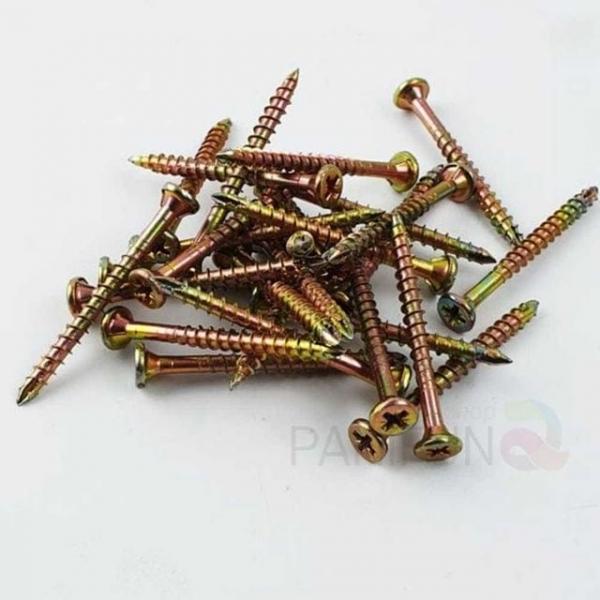 3.8mm 접시피스 3.8x42 직결 목공피스 십자나사 스크류피스 접시머리피스 태핑나사