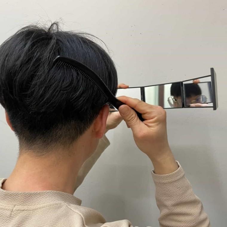 뒷머리 거울 손거울 휴대거울