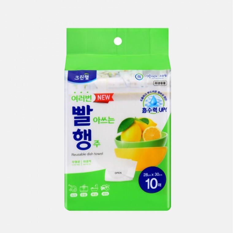 [도매포유]크린랩 여러번 빨아쓰는 행주 10p