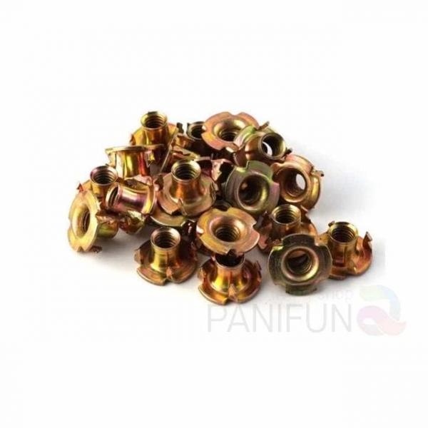 사발 가시너트 6mm 500개 T너트 특수너트 볼트너트 목재너트 소형너트