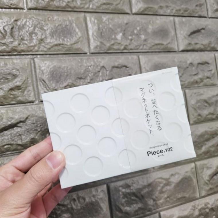 이노마타 마그넷 소품 정리 포켓 가로형(화이트) G