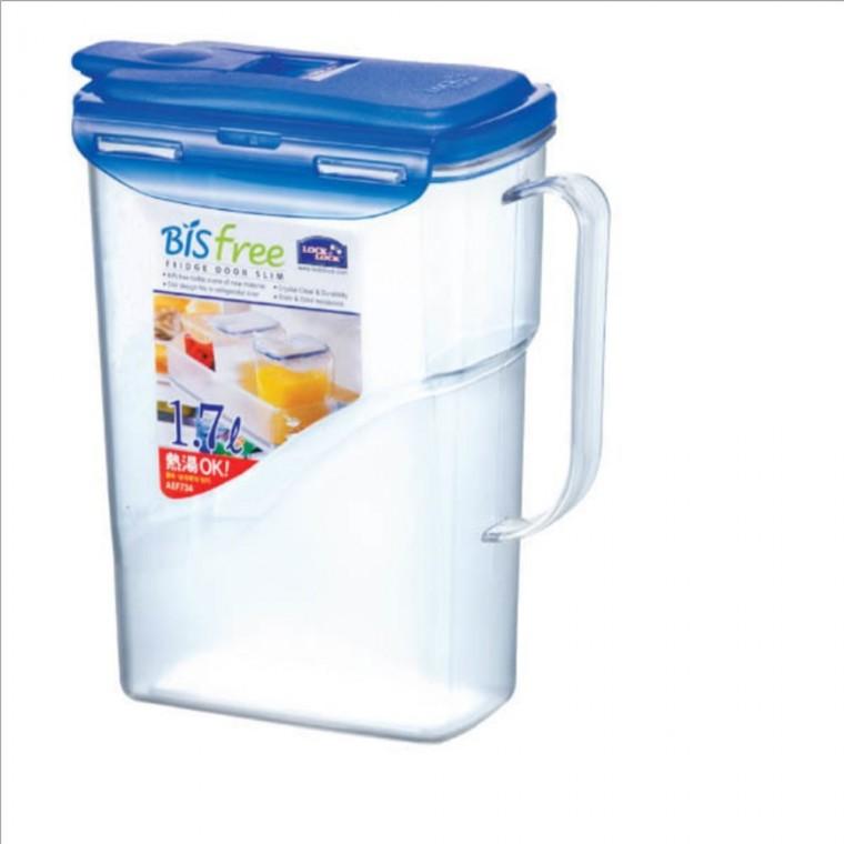 손잡이 물통 1.7L 물병 냉장고물병 식탁물통 플라스틱물통