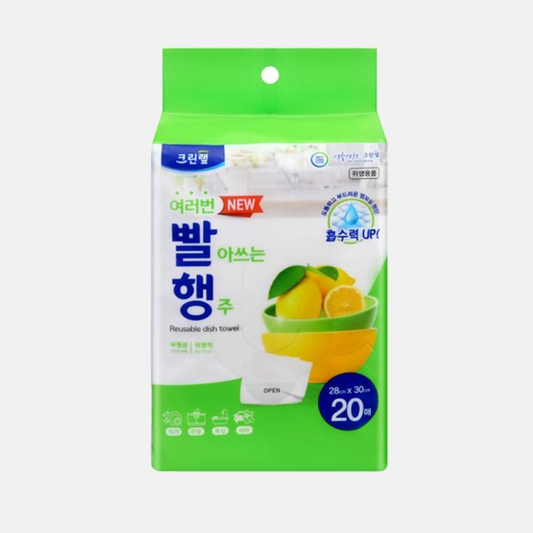 [도매포유]크린랩 여러번 빨아쓰는 행주 20p