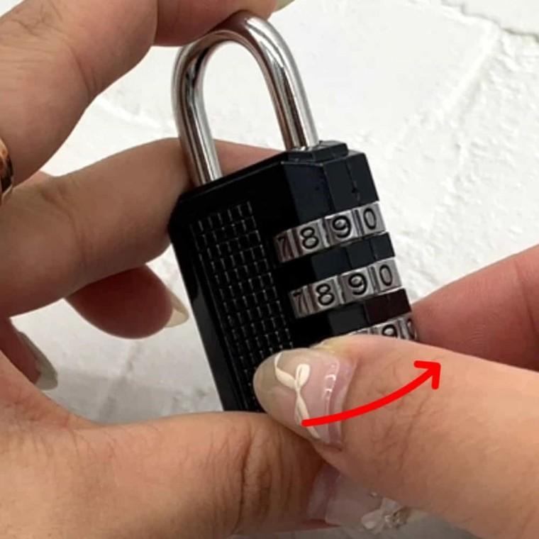 3자리 번호키 블랙 소 번호키자물쇠 비밀번호자물쇠