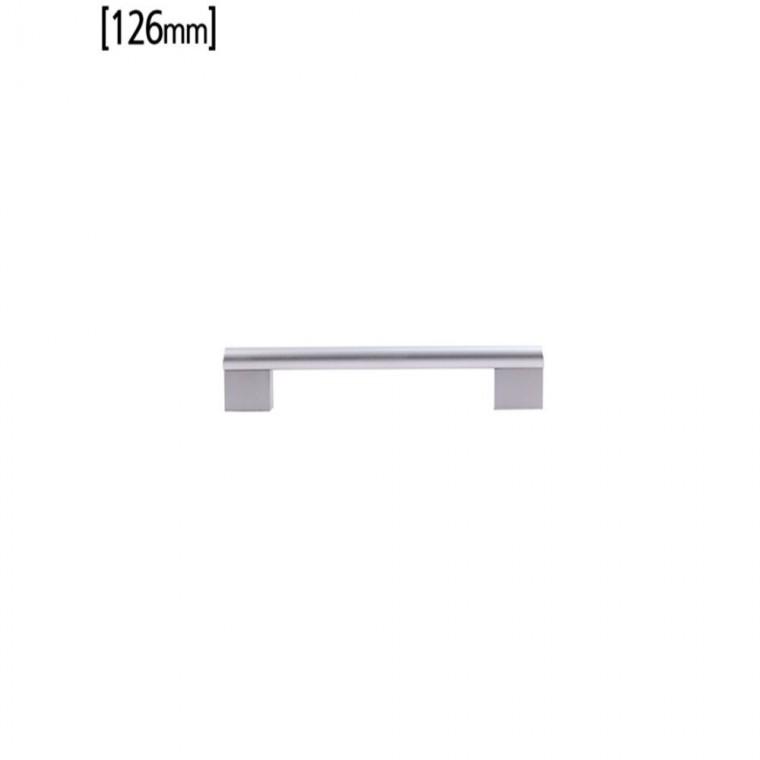 반달봉 2구 손잡이 실버 126mm 씽크대손잡이 장롱손잡이 가구문고리