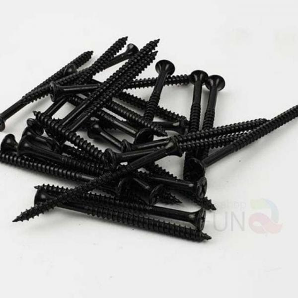 3.5mm 접시피스 3.5x50 흑색 목재 목공용피스 목재용피스 스크류나사 회전나사 목재나사