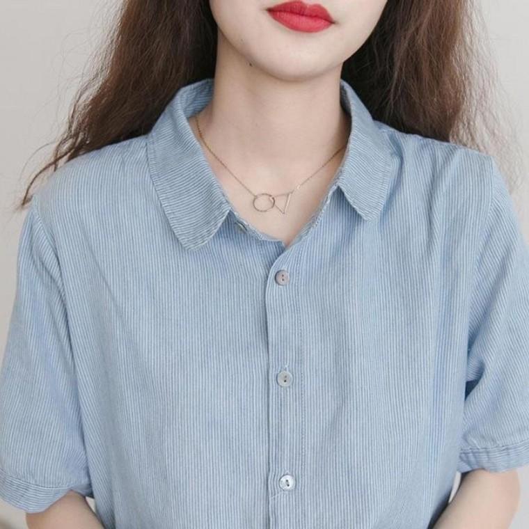 루즈핏 여름 셔츠 빅사이즈 임산부 반팔 원피스 여성의류 루즈핏셔츠 편안한