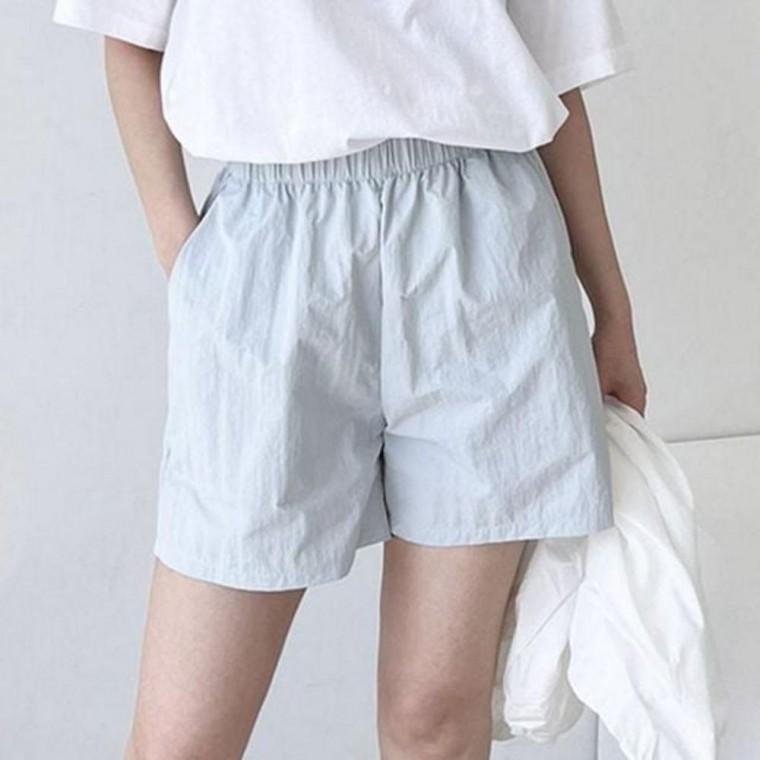 여자 데일리반 여성 밴딩 활동 여성 여름 반바지 루즈핏 바스락 반바지
