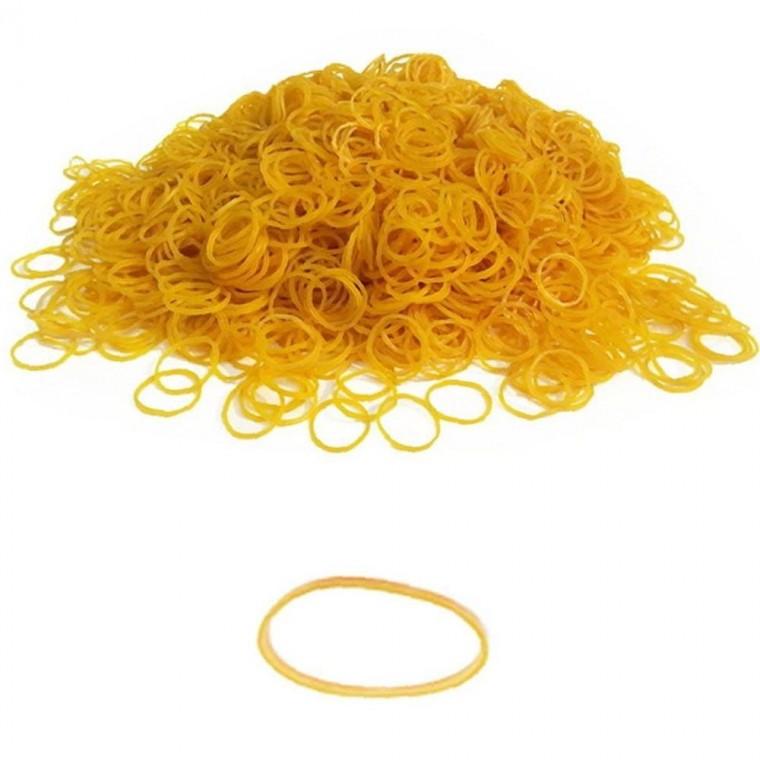 노란고무줄 30x1.3mm 300g벌크 작은 노랑고무줄작은고무줄 얇은고무줄