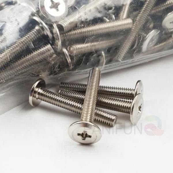 6mm 니켈 6x30 평볼트 커넥트볼트 가구볼트 너트볼트 책상볼트 M6볼트