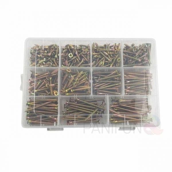 3.5mm 접시머리피스 11종 530개 고정피스 철판피스 목재피스 철피스 피스나사