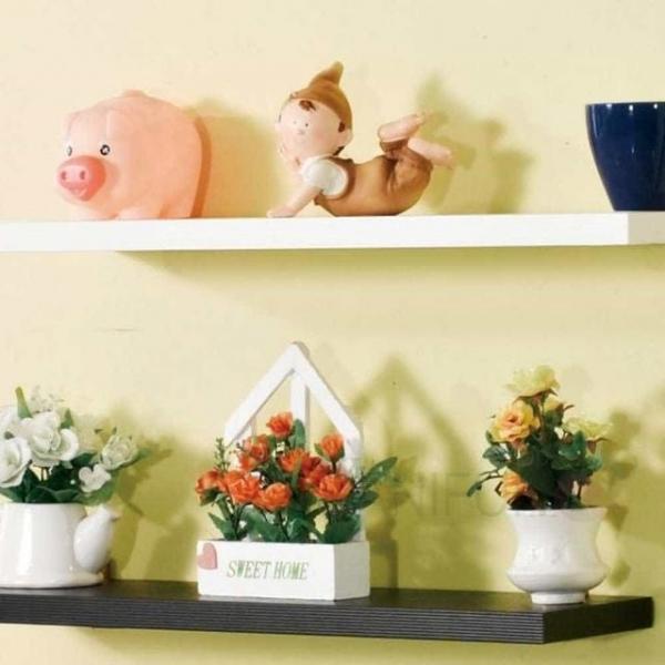 23T 400 무지주 벽선반 목공선반 주방벽선반 우드선반 일자선반 간편선반