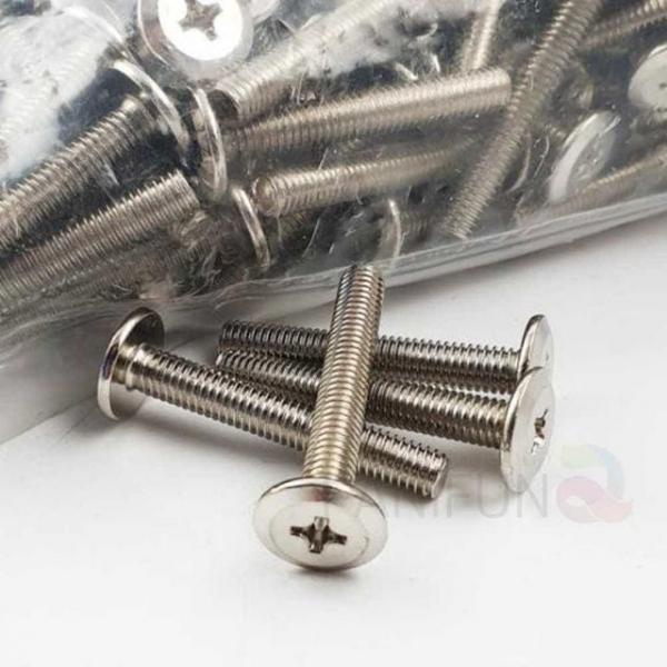 6mm 니켈 6x60 평볼트 가구볼트 연결볼트 접시머리 십자볼트 접시머리나사