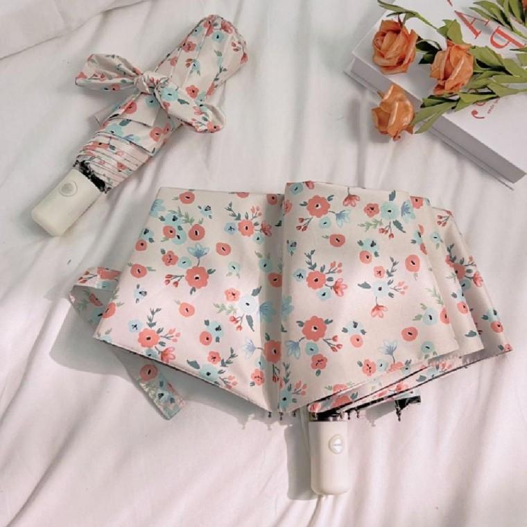 패턴 꽂무늬 양우산 자동 우산 휴대용우산 3단 양산 3단 가벼운 패턴