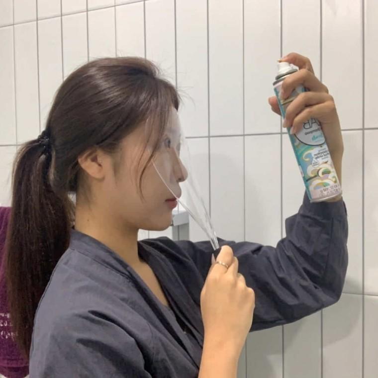 미용실 페이스커버 미용실스프레이가리개 미용실페이스커버
