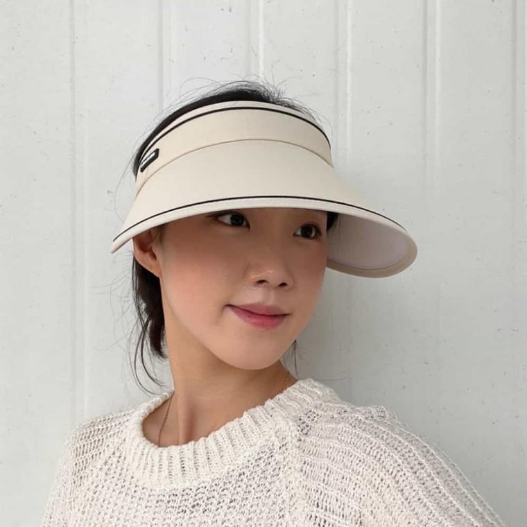 돌돌이 썬캡 베이지 농사모자 여름모자