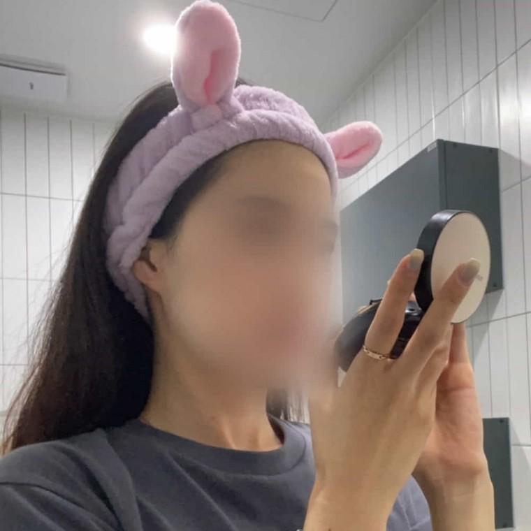 토끼 세안밴드 퍼플 토끼귀헤어밴드 샤워밴드