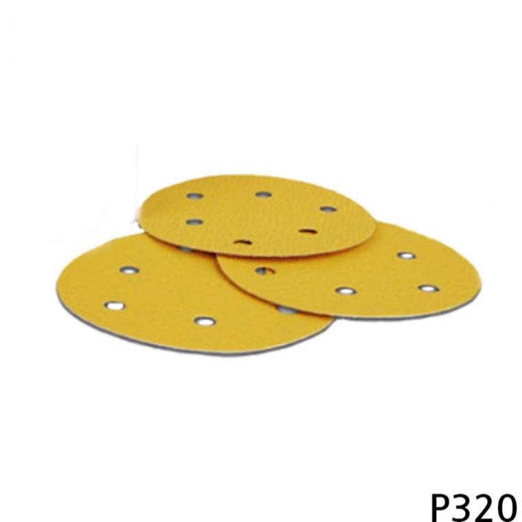 샌드페이퍼 100매입 320방 125mm 6H 페빠지 사포지 종이사포