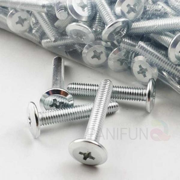 6mm 6x20 평볼트 가구연결 납작머리 연결볼트 접시나사 커넥팅볼트 접시볼트
