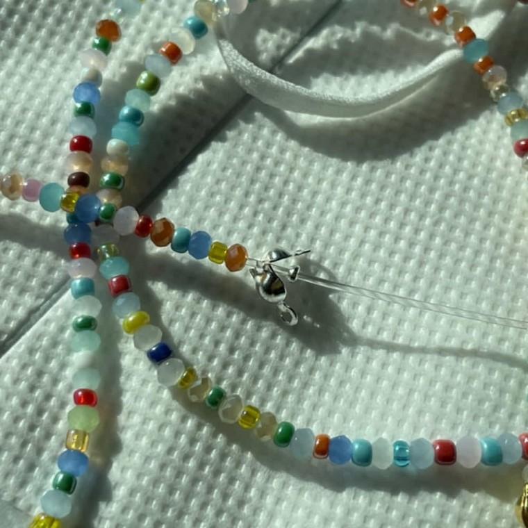 비드팁 실버 2.5mm 비즈누름볼 키링부속품