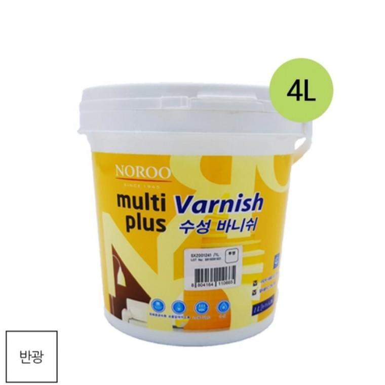 수성바니쉬 목재 투명 반광 4L 전원주택데크칠 방부목페인트 니스칠바니시