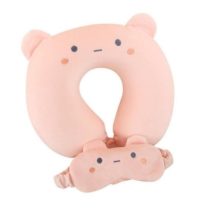 키밍 목쿠션 목베개 안대 귀여운 고양이 낮잠 사무실 목받침 여행용목베개 여행용목배게