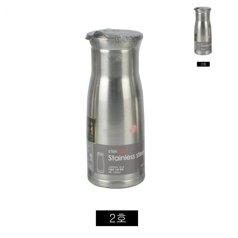 스테인레스 물병 2호 1100ml 편리한물병 업소용물병 스테인리스물통