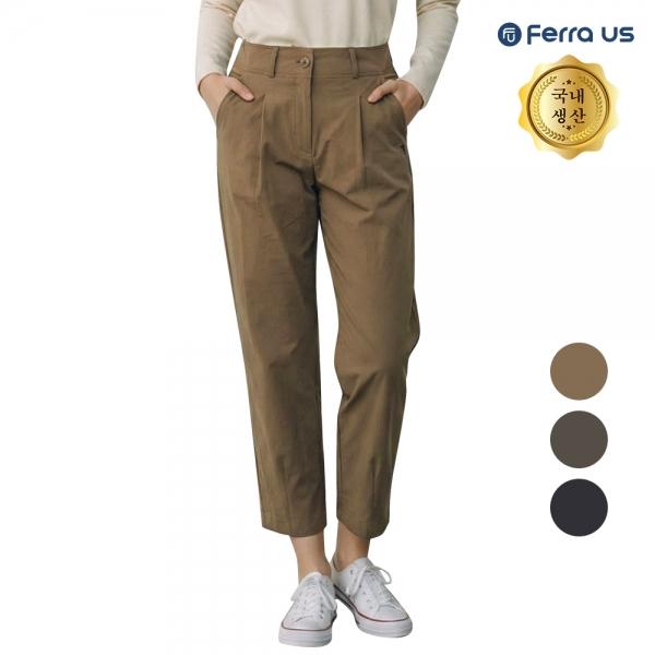 페라어스 여성 국산 자수 포인트 배기 핏 골프팬츠 APF5YE8641