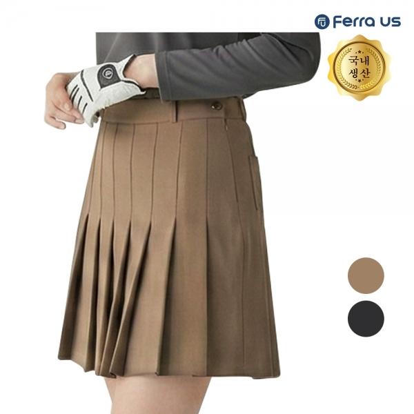 페라어스 여성 국산 뒷밴딩 플 주름 6부 스커트ASW5BU4300