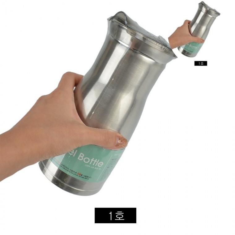 스테인레스 물병 1호 900ml 냉장고물통 물병통 식당물통