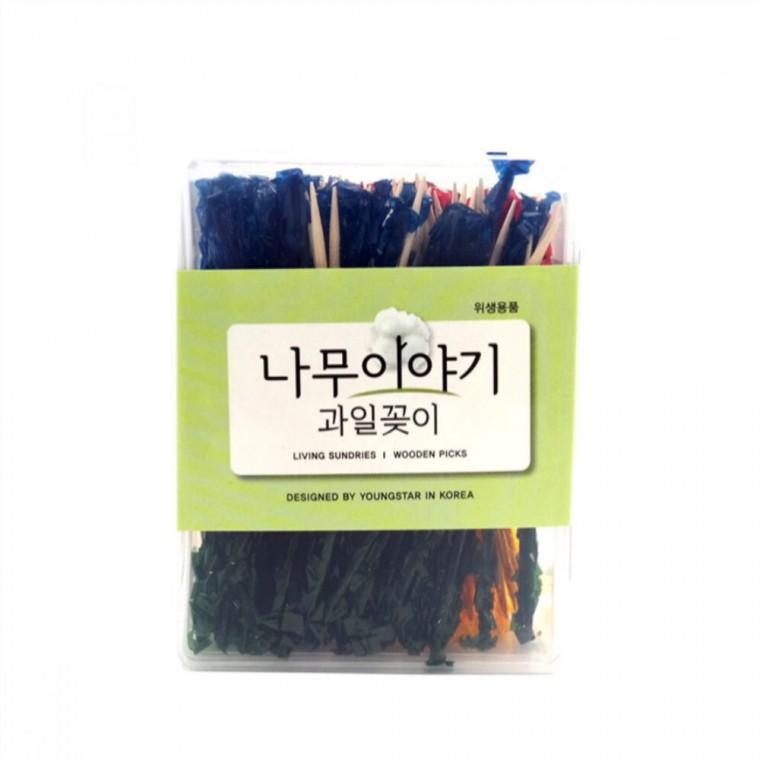 과일이쑤시개 과일꽂이 과일요지 도시락장식요지 과일데코픽