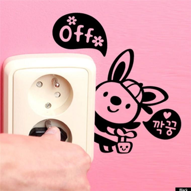 포인트스티커 스위치스티커 블랙 전등버튼꾸미기스티커 벽데코스티커 스위치표시스티커