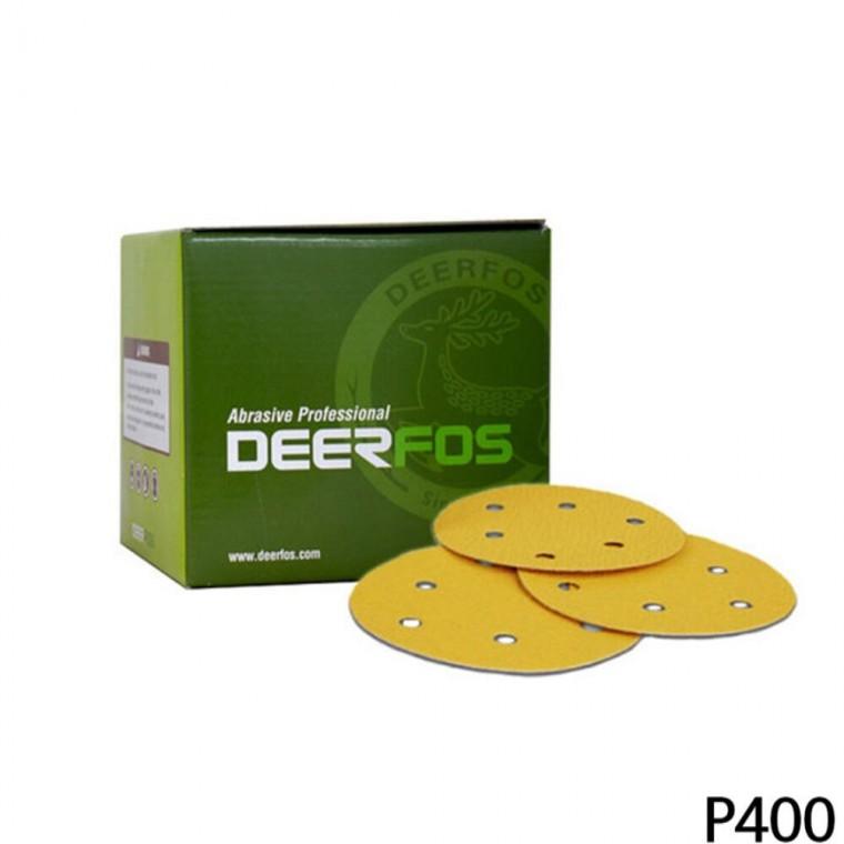 원형 종이사포 100매입 400방 125mm 6H 샌딩사포지 샌드빼빠 센딩사포